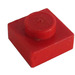 LEGO Red Deska 1 x 1 (3024 / 30008)
