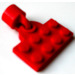LEGO Red Deska 2 x 4 s Vlak Coupling Deska a Dlouhý 8mm magnet stejné barvy
