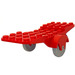 LEGO Vozidlo Základna 10 x 4 s Dva Kola Light Šedá
