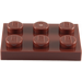 LEGO Reddish Brown Deska 2 x 3 (3021)