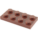 LEGO Reddish Brown Deska 2 x 4 (3020)