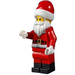 LEGO Santa - Candy Cane na Zpět Minifigurka