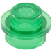 LEGO Transparent Green Deska 1 x 1 Kulatá (6141 / 30057)