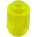 LEGO Transparent Neon Green Kostka 1 x 1 Kulatá s Open Stud (3062 / 30068)