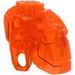LEGO Transparent Neon Reddish Orange Bionicle Hlava Základna (64262)