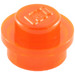 LEGO Transparent Neon Reddish Orange Deska 1 x 1 Kulatá (6141 / 30057)