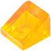 LEGO Transparent Orange Sklon 1 x 1 (31°) (50746 / 54200)