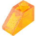 LEGO Transparent Orange Sklon 1 x 2 (45°) (3040 / 6270)