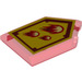 LEGO Transparent Red Dlaždice 2 x 3 Pentagonal s Incinerate Power Štít (22385 / 24594)