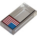 LEGO Transparent Dlaždice 1 x 2 s American Vlajka na Pole s Groove (34957 / 78189)