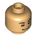 LEGO Minifigure Hlava s Dekorace (Zapuštěný masivní čep) (3626 / 100329)
