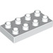 LEGO White Duplo Deska 2 x 4 (4538 / 40666)