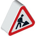 LEGO White Duplo Sign Triangle s Workman sign (13039 / 47727)