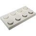 LEGO White Electric Deska 2 x 4 s Contacts (4757)