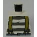 LEGO Minifig Torzo bez paží s Prison Pruhy a Suspenders (973)