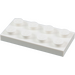 LEGO White Deska 2 x 4 (3020)