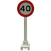 LEGO Roadsign Kulatá s '40' Speed Limit