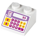 LEGO White Sklon 2 x 2 (45°) s Cash Register (3039 / 24566)