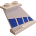 LEGO ocasní plocha 4 x 1 x 3 s Modrá Dashed Stripe (Both Sides) Samolepka (2340)
