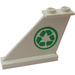 LEGO White ocasní plocha 4 x 1 x 3 s Recycle logo Samolepka (2340)