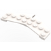 LEGO White Klín Deska 4 x 8 ocasní plocha (3474)