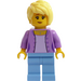 LEGO Woman v Medium Lavender Jacket Minifigurka