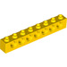 LEGO Yellow Kostka 1 x 8 s dírami (3702)