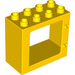 LEGO Yellow Duplo Dveře Rám 2 x 4 x 3 s plochým okrajem (61649)