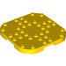 LEGO Yellow Deska 8 x 8 x 0.7 s Zaoblené rohy (66790)