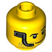 LEGO Prostor Miner Hlava s Stubble a Headset (Zapuštěný masivní čep) (3626 / 18174)