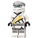 LEGO Zane (Legacy) s stříbrný Hlava Minifigurka