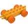 Duplo Podvozek 2 x 6 s oranžová Kola (2312 / 14639)