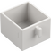 Duplo Bílá Drawer s Rukojeť (4891)