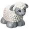 Duplo Sheep (Sitting) s Woolly Coat (73381)