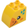 Duplo Kostka 2 x 3 x 2 s Zakřivený Postranní s Giraffe Smiling Tvář (11344 / 105354)