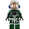 LEGO A-Křídlo Pilot s Tmavě zelená Jumpsuit (Smile / Scared) Minifigurka