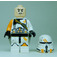 LEGO Airborne Clone Trooper s oranžová Paže Minifigurka