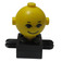 LEGO Černá Homemaker Figure with Yellow Head