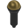 LEGO Černá Microphone s Polovina Gold Horní (20274 / 93520)