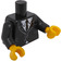 LEGO Minifigurka Trup s Oblek Bunda over Bílá Košile s Černá Tie a Jeden Button (973 / 88585)