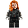 LEGO Černá Widow s Středně dlouhé vlasy a Printed Paže Minifigurka