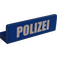 LEGO Panel 1 x 4 s Zaoblené rohy s "Polizei" Samolepka (15207)