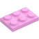 LEGO Světle růžová Deska 2 x 3 (3021)