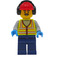 LEGO Cameraman s Konstrukce Helma a Earmuffs Minifigurka