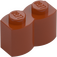 LEGO Tmavě oranžová Kostka 1 x 2 Log (30136)