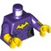 LEGO Tmavě fialová Batgirl - Smiling Minifigurka Trup (973 / 76382)