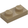 LEGO Tmavě žlutohnědá Deska 1 x 2 (3023 / 28653)