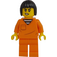 LEGO ženský Bandita s Černá Vlasy Minifigurka