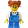 LEGO Dívka v Modrá Kombinézy Minifigurka