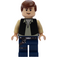 LEGO Han Solo s Černá Vesta a Dark Modrá Nohy  Minifigurka